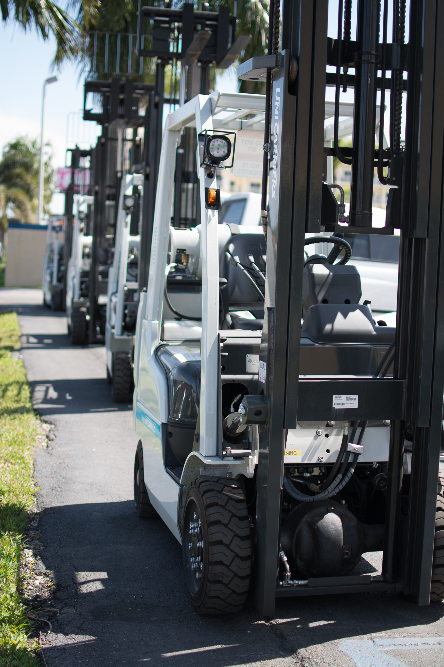Unicarriers Forklifts line-up at Miami